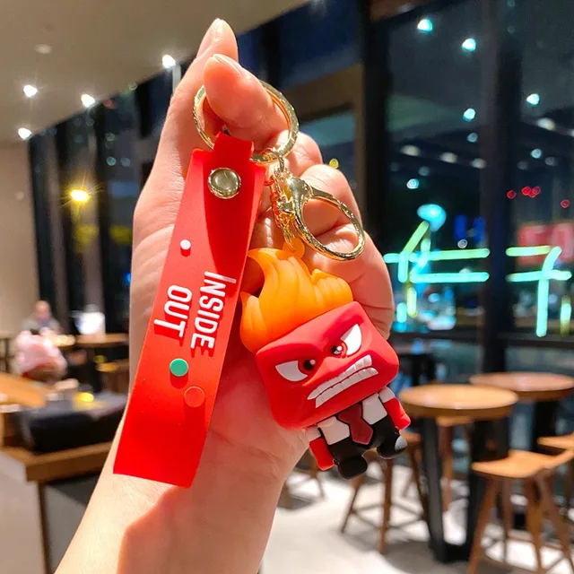 Inside Out 3D Rubber Keychains (SET OF 8)
