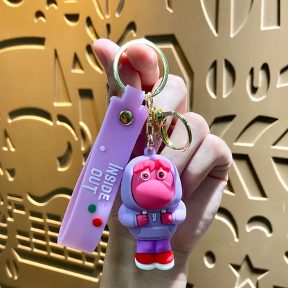Inside Out 3D Rubber Keychains (SET OF 8)