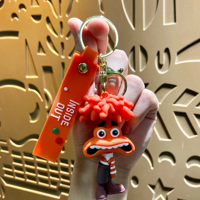 Inside Out 3D Rubber Keychains (SET OF 8)