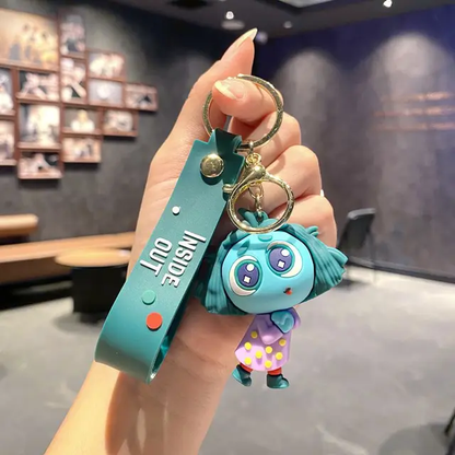 Inside Out 3D Rubber Keychains (SET OF 8)
