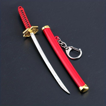 Demon Slayer, One Piece and Anime Series Mini Katana Toy Metal Keychain