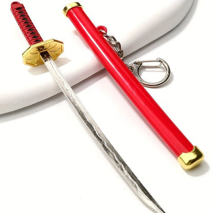 Demon Slayer, One Piece and Anime Series Mini Katana Toy Metal Keychain