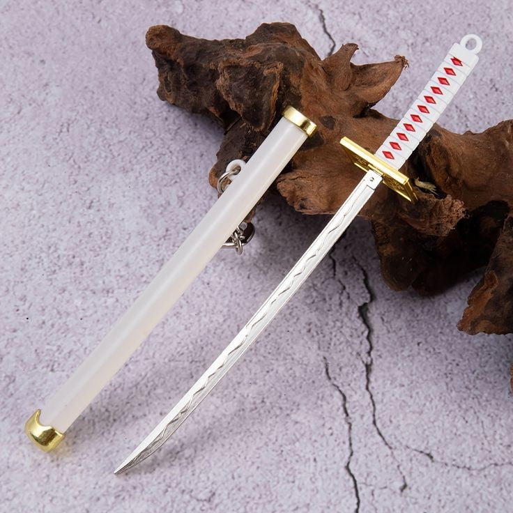 Demon Slayer, One Piece and Anime Series Mini Katana Toy Metal Keychain