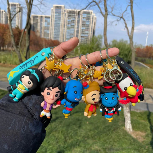 Aladdin 3D Keychains with Hook and Strap