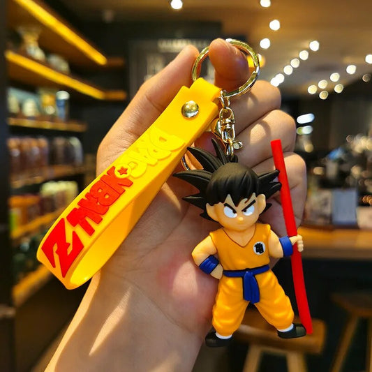 Dragon Ball Z - Goku 3D Keychain with Wrist Strap and Charm