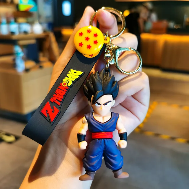 Dragon Ball Z Figures 3D Keychain with  Strap and Charm