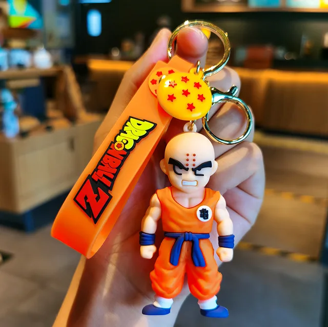 Dragon Ball Z Figures 3D Keychain with  Strap and Charm