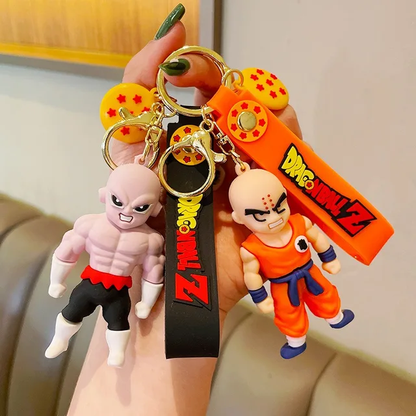 Dragon Ball Z Figures 3D Keychain with  Strap and Charm