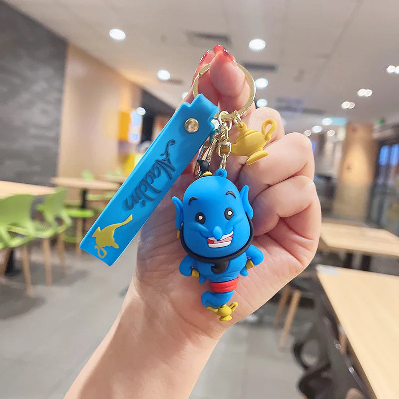 Aladdin 3D Keychains with Hook and Strap