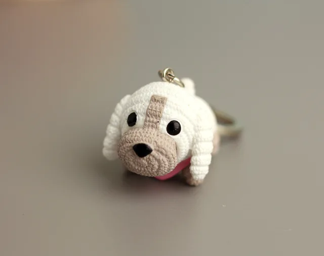 Adorable Knitted Puppies Keychain for Dog Lovers | Pack of 2 keychain