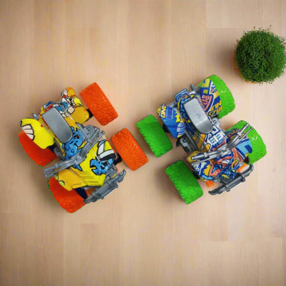 Monster Quad Bike Toy and Keychain for Kids – Friction Power Stunt Vehicle