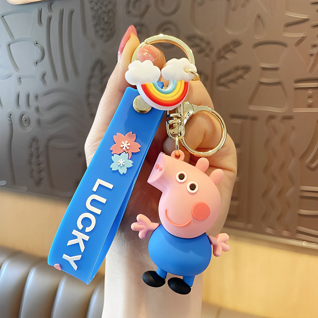 Buy Cute Peppa Pig Keychain with Strap Online in India – Merakii Mee