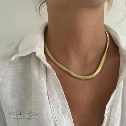 Liquid Gold Snake Chain Necklace