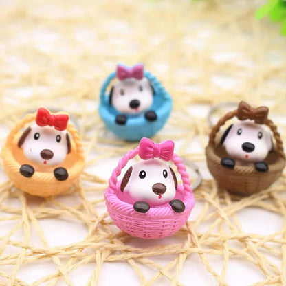 Snoopy Dog in the Basket Keychain [Pack of 2]