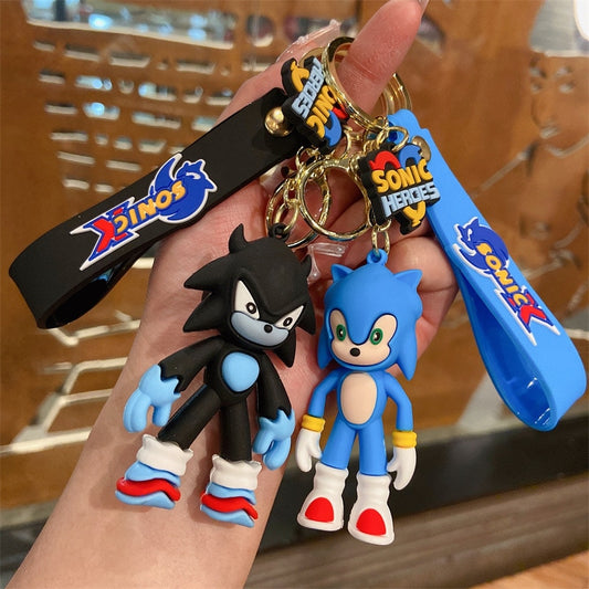 Sonic X and Shadow the Hedgehog Heroes 3D Keychain