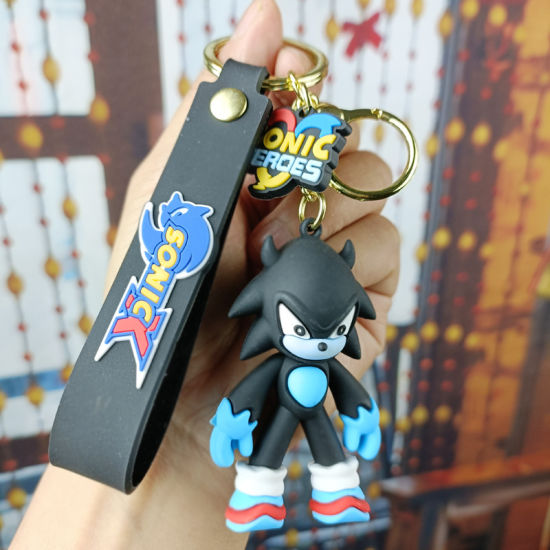 Sonic X and Shadow the Hedgehog Heroes 3D Keychain
