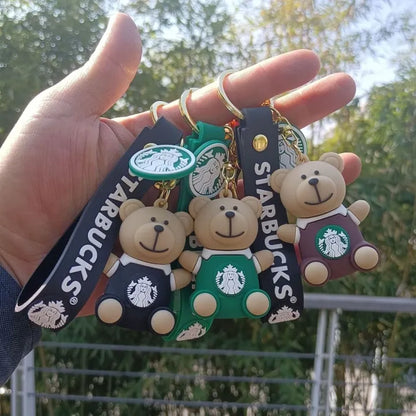 Starbucks Bear 3D Rubber Keychain