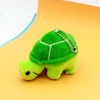 Adorable Green Turtle Soft Toy Keychain
