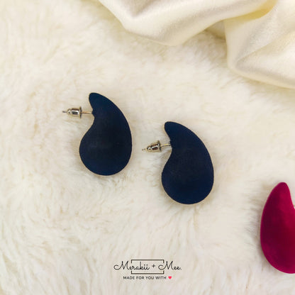 Velvet Tear Drop Earring