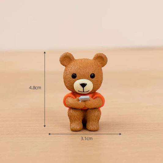 Cute Teddy Bear Bag Keychain Set (Pack of 2)