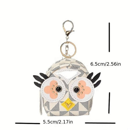 Cute Owl Backpack Wallet Keychain | Owl Coin Pouch