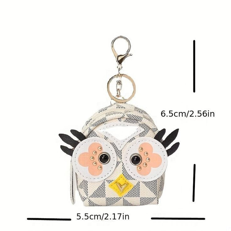 Cute Owl Backpack Wallet Keychain | Owl Coin Pouch