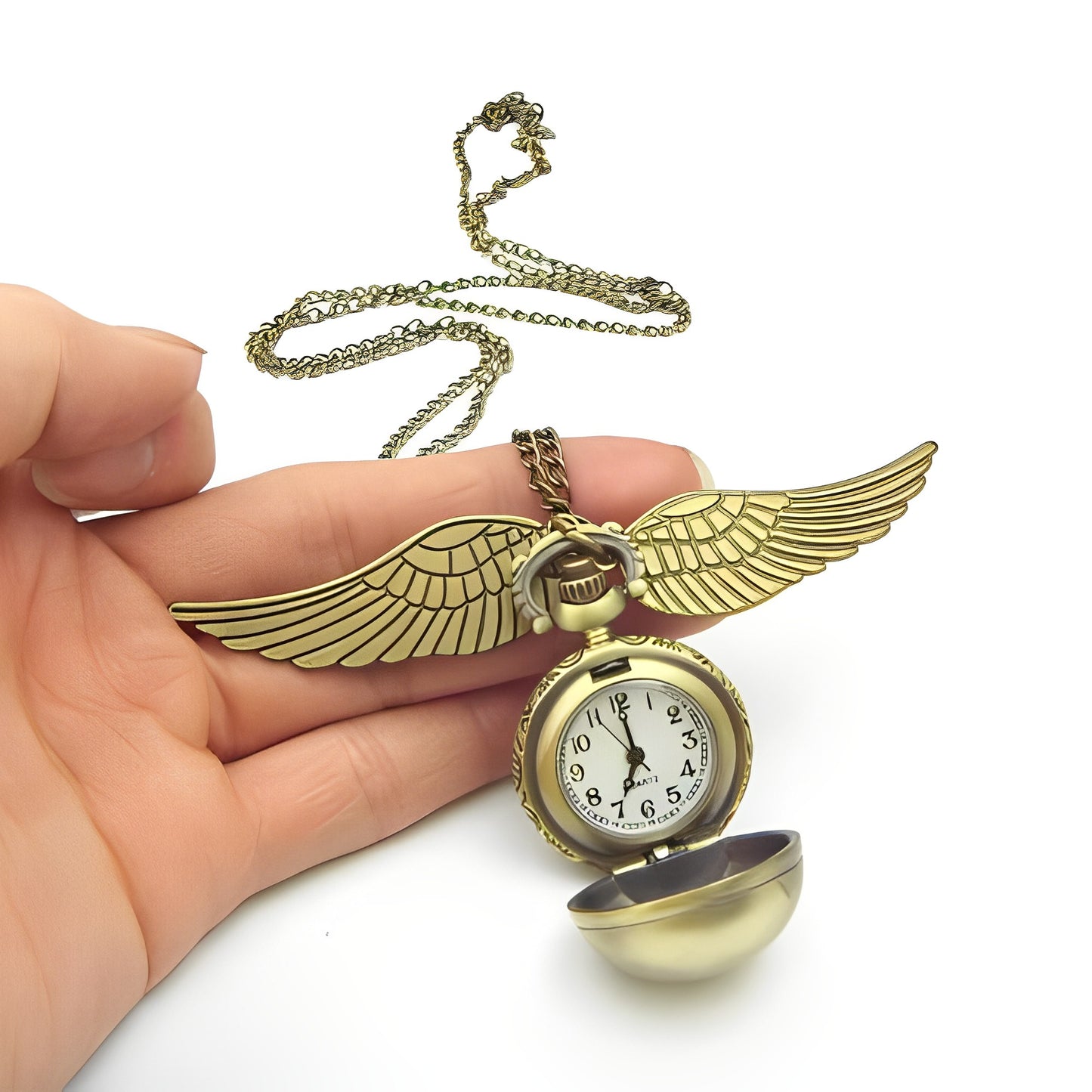 Harry Potter Golden Snitch Ball Pocket Watch Pendant