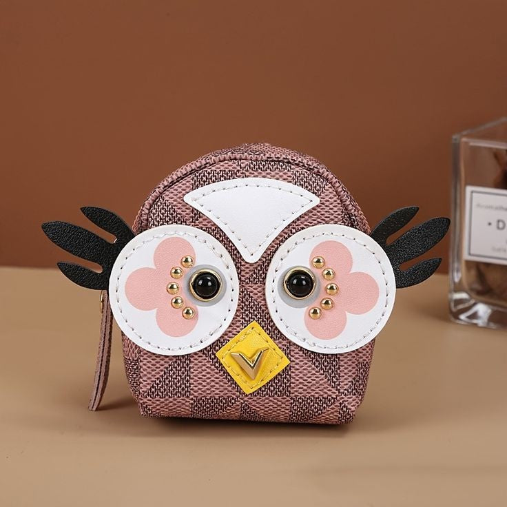 Cute Owl Backpack Wallet Keychain | Owl Coin Pouch