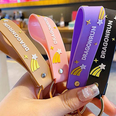 Magical Unicorn 3D Rubber Keychain with Strap