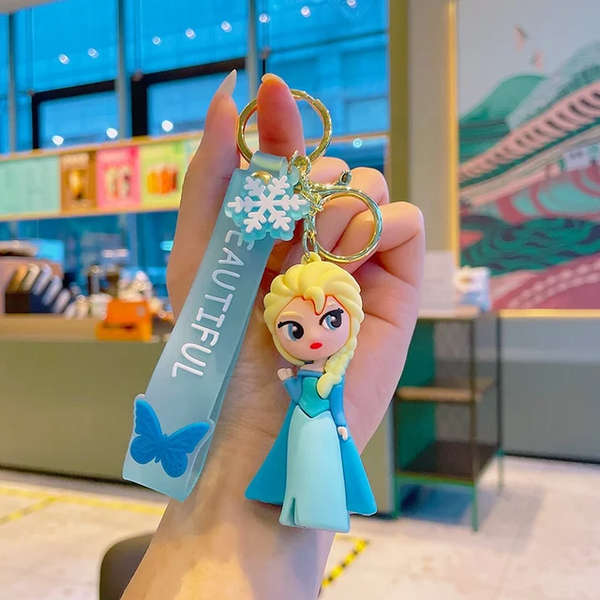 Frozen Character Keychains Elsa and Olaf Frozen Rubber Keychain | Disney Princess Collectible ...