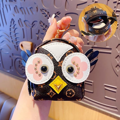 Cute Owl Backpack Wallet Keychain | Owl Coin Pouch