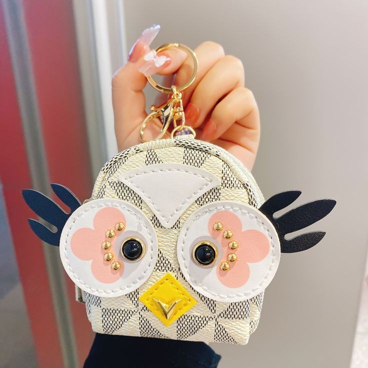 Cute Owl Backpack Wallet Keychain | Owl Coin Pouch