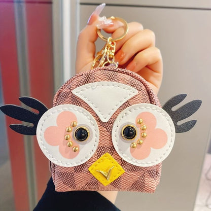 Cute Owl Backpack Wallet Keychain | Owl Coin Pouch