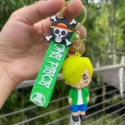 One Piece 3D Rubber Keychain - Monkey D Luffy, Franky, Chopper, Brook, Sanji