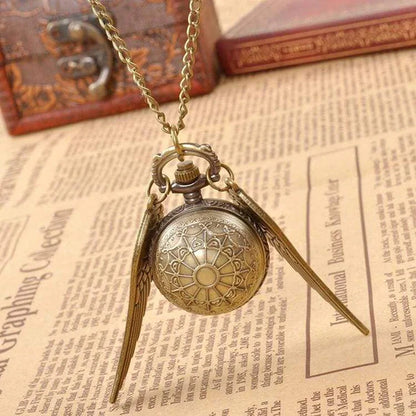 Harry Potter Golden Snitch Ball Pocket Watch Pendant