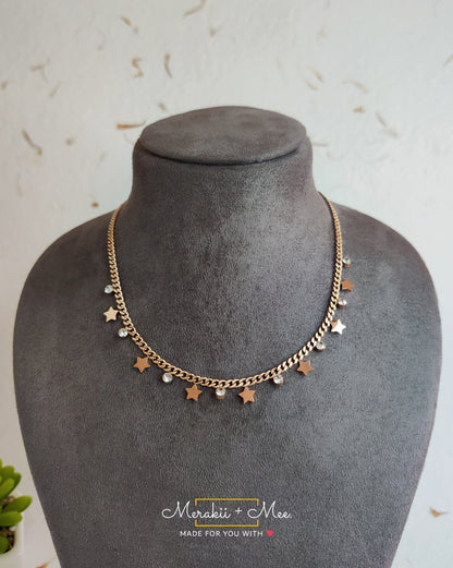 Stars & Diamond Necklace