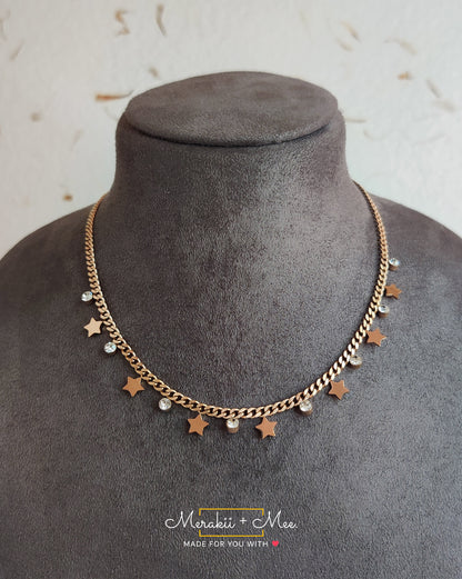 Stars & Diamond Necklace