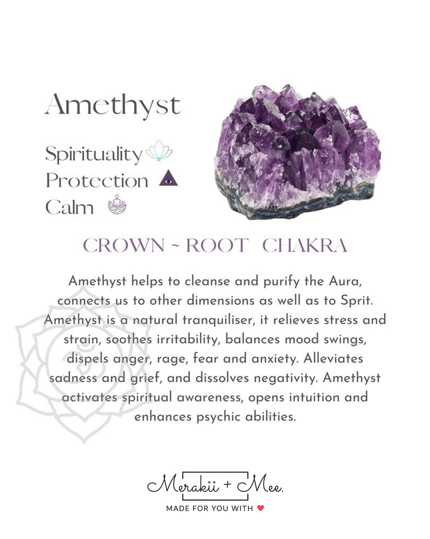 Amethyst Crystal Chip Bracelet