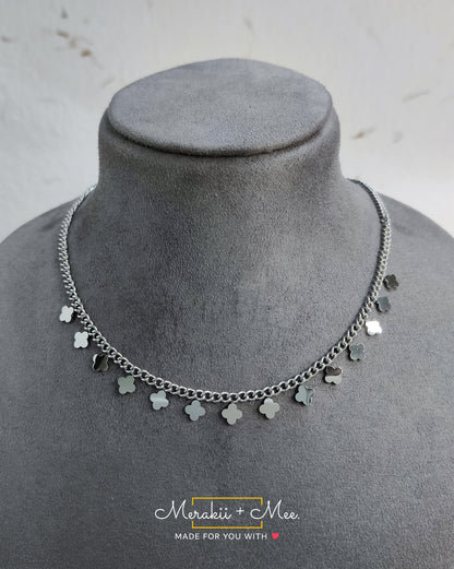 Silver Clover Chain
