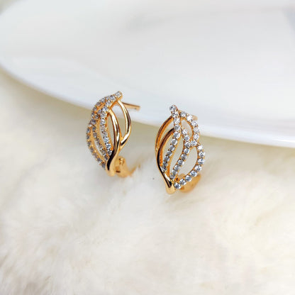 Leafy Clip On Earrings