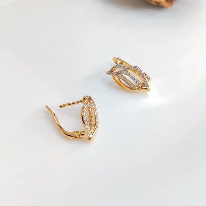 Leafy Clip On Earrings