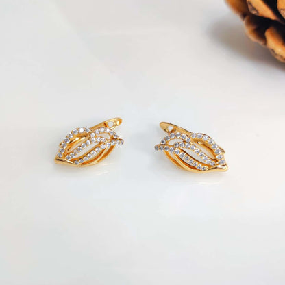 Leafy Clip On Earrings