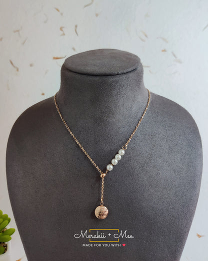 4 Pearl Dangler Necklace