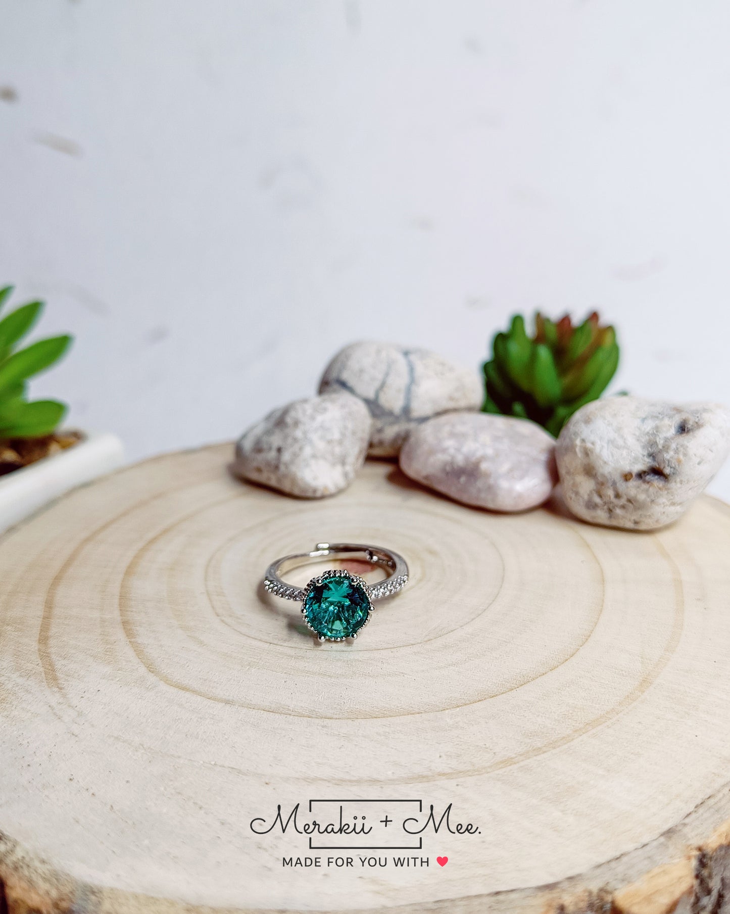 Turquoise Diamond Ring