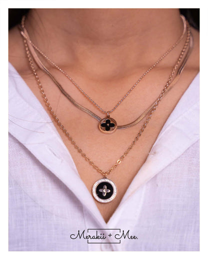 Jazzy Black Layered Chain