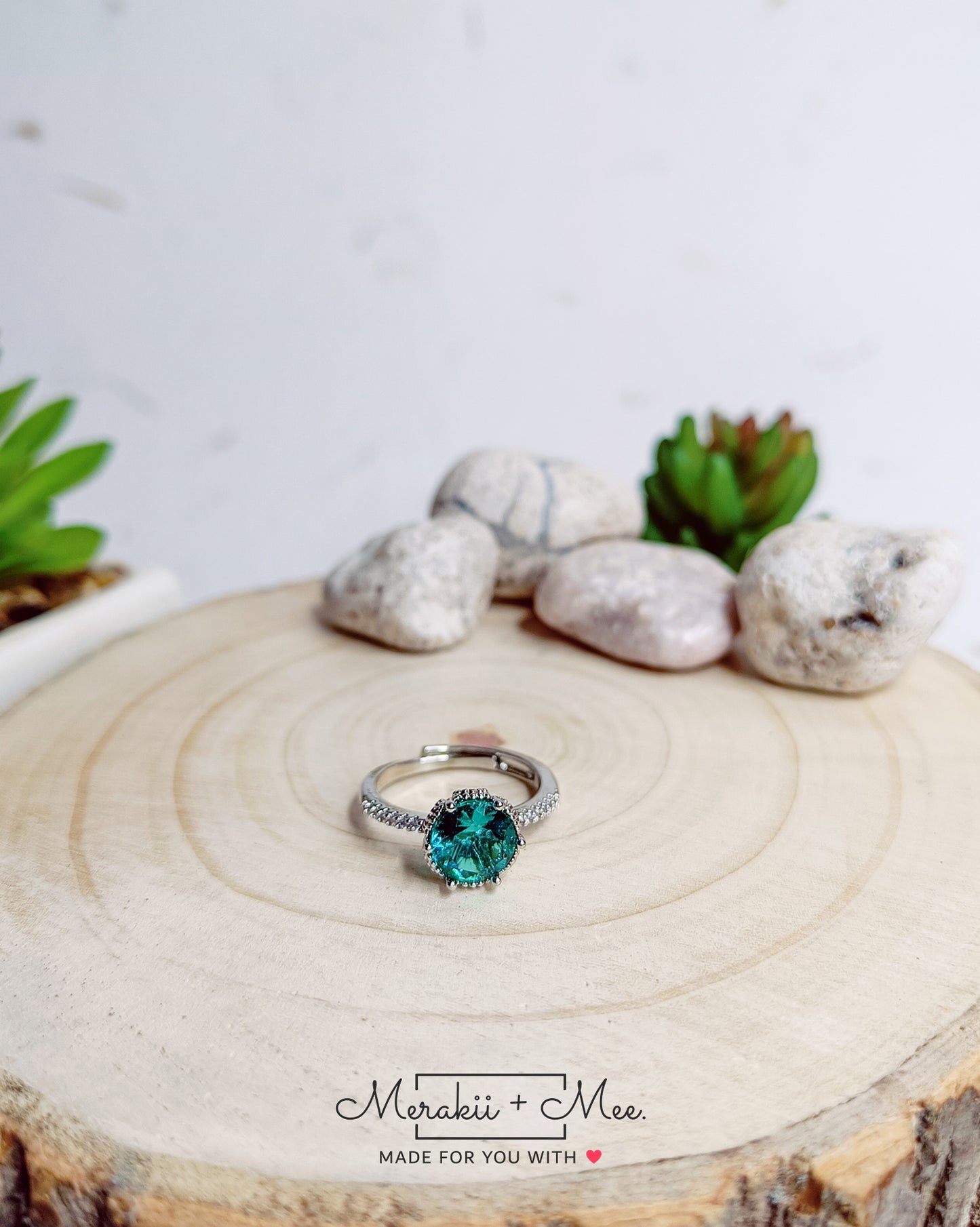 Turquoise Diamond Ring