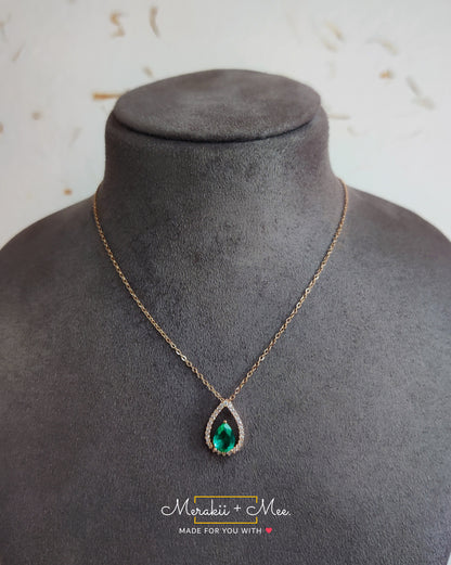 Aqua Drop Necklace