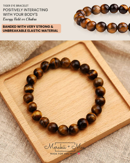 Tiger Eye Natural Stone Bracelet