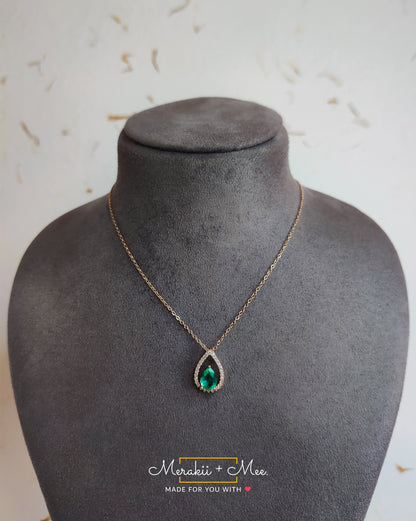 Aqua Drop Necklace