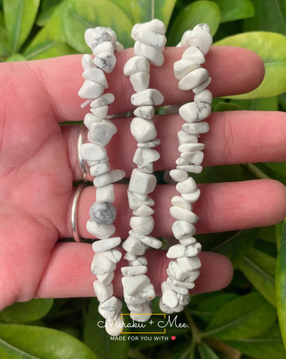 Howlite Chip Bracelet